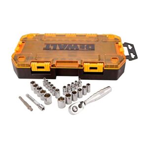 JGO.DADOS CUAD.1/4" - 3/8" DEWALT DWMT73804 34 PZS. - Imagen 1