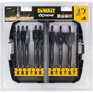JGO.BROCAS PALETA 12-32 MM DEWALT DT7943B-QZ MADERA 8 PZS. - Imagen 1