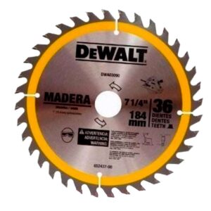 DISCO SIERRA CIRC.7.1/4" X 1" 36D DEWALT DWA03090 - Imagen 1