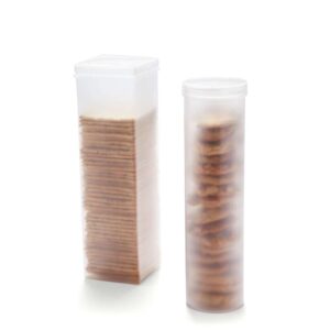 Contenedor para galletas set de 2 (redondo y cuadrado)