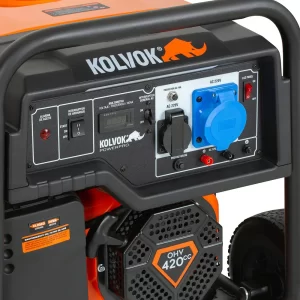 GENERADOR KOLVOK POWER PRO GO7000GE 7KVA 220V BENCINERO - Imagen 5