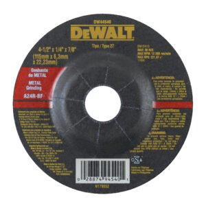 DISCO DESBASTE METAL DEWALT 7"X1/4" X7/8" PREMIUM