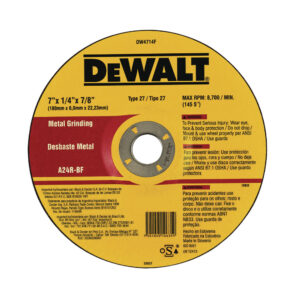 DISCO DESBASTE METAL DEWALT 7" DW4714F-AR